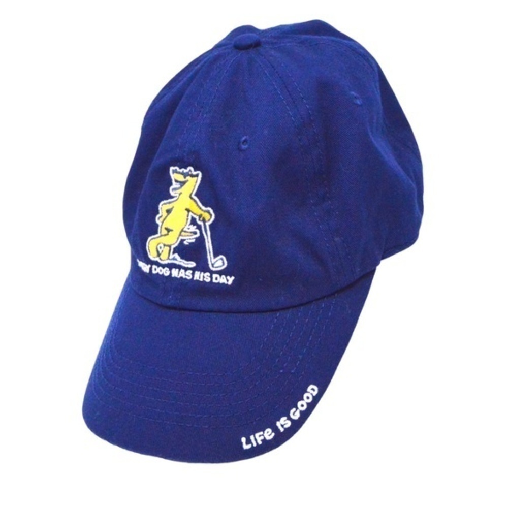 Life Is Good Rocket Golf Every Dog Has His Day Ball Cap Hat Unisex Adjustable